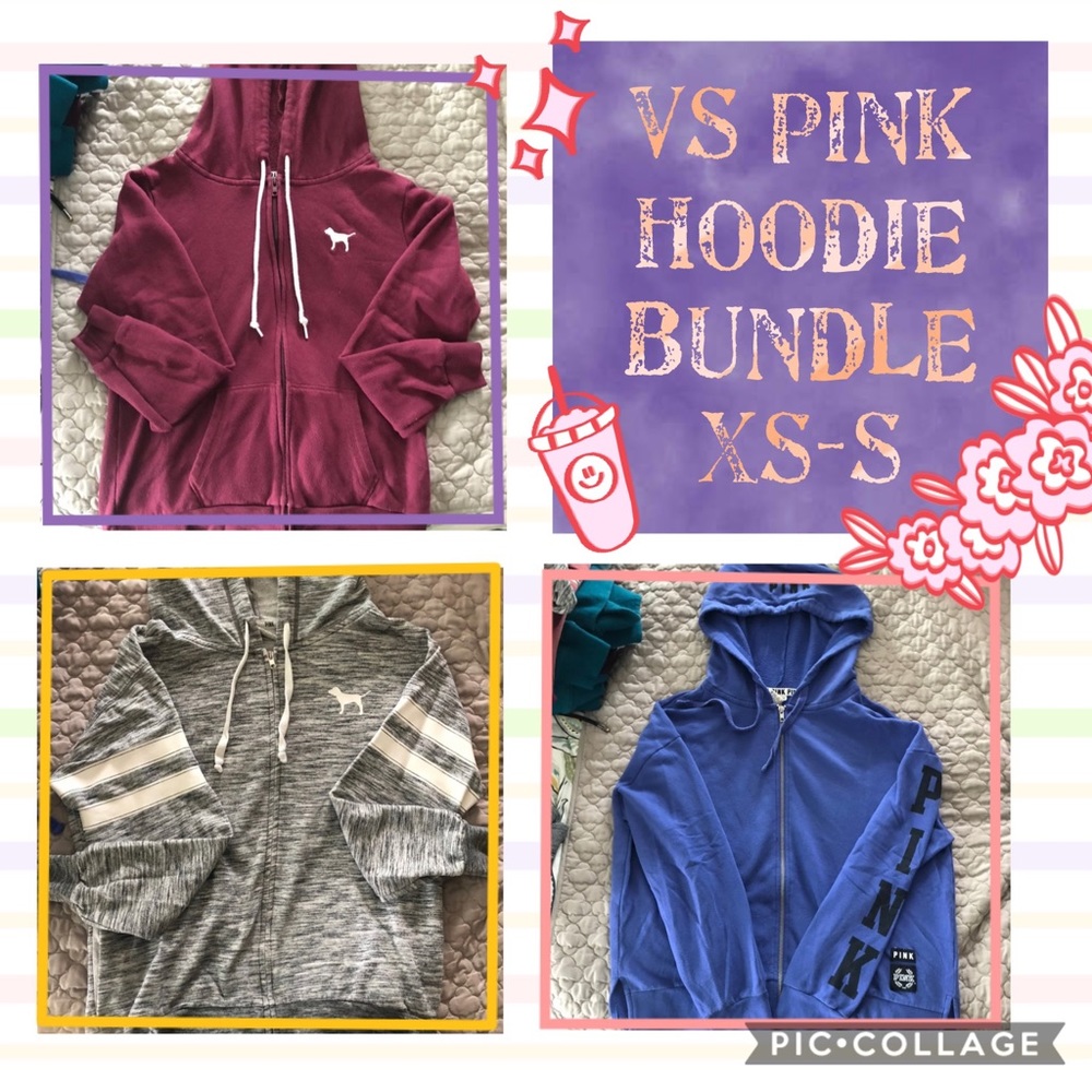 Victoria’s Secret PINK 3 sweatshirts bundle